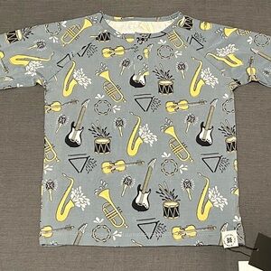 NWT Sweet Bamboo Boys Unisex Music Long Sleeve Shirt (2 Years)